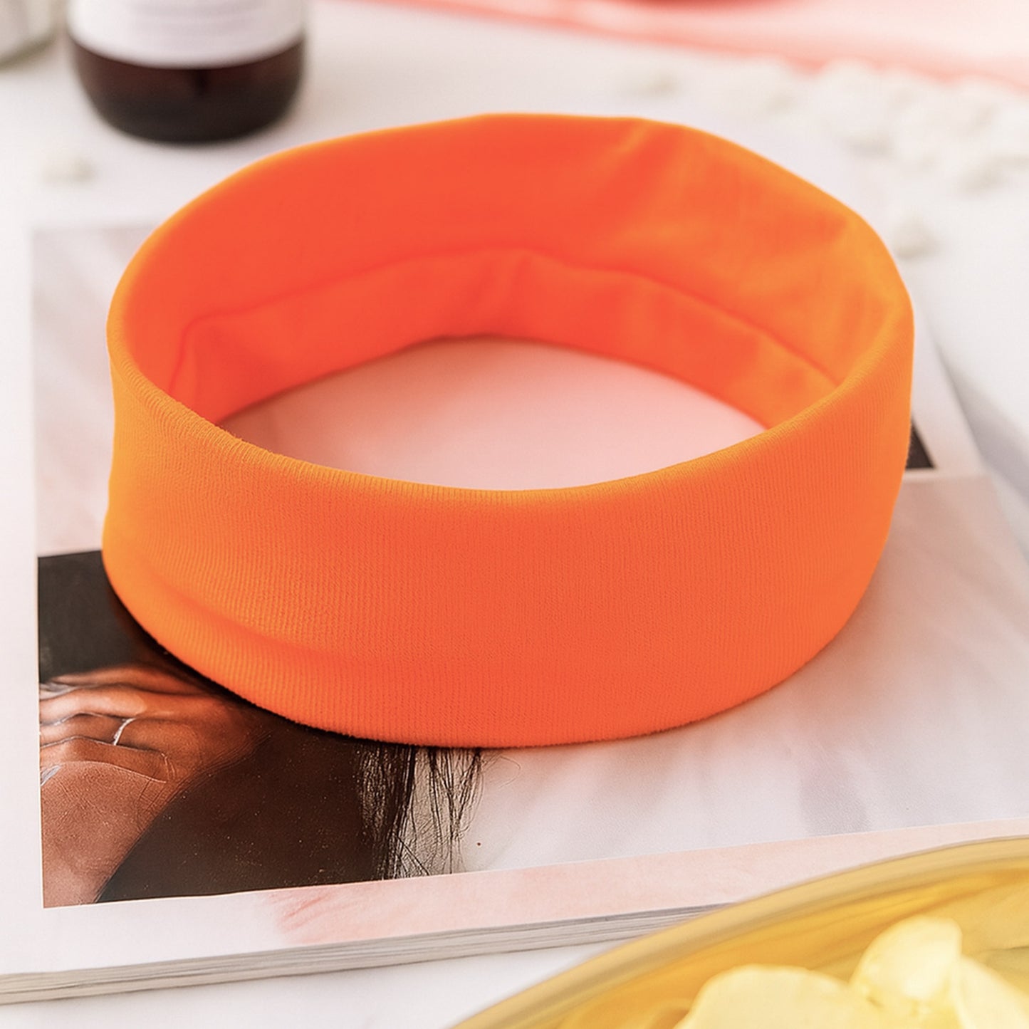 Bandeau Large Epic Bliss en Coton Orange