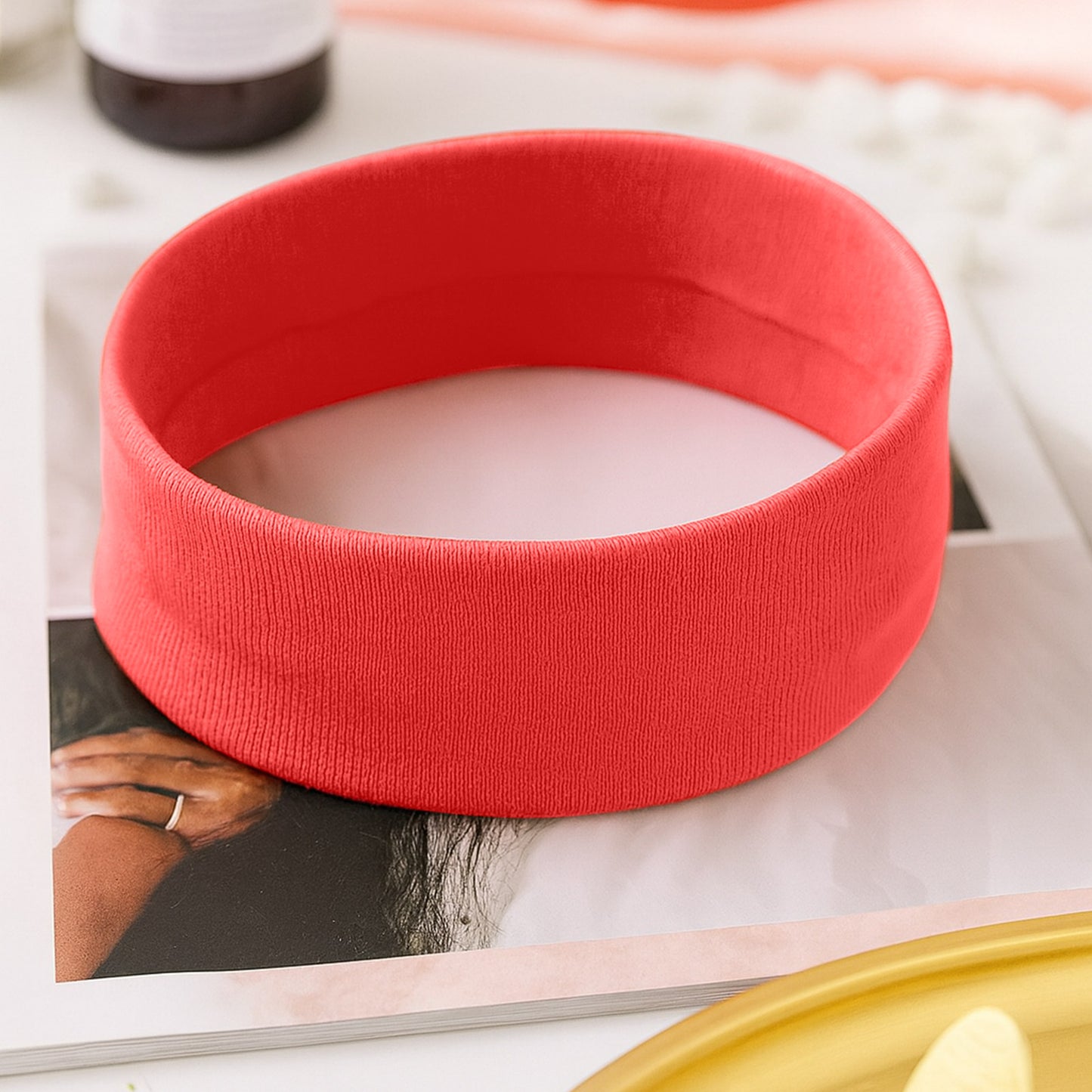 Bandeau Large Epic Bliss en Coton Rouge