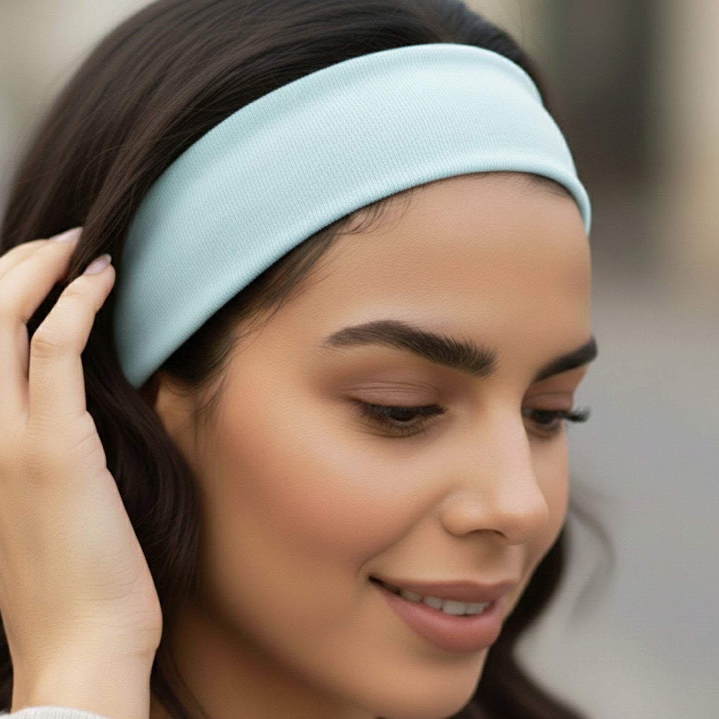 Bandeau Large Epic Bliss en Coton Bleu Ciel