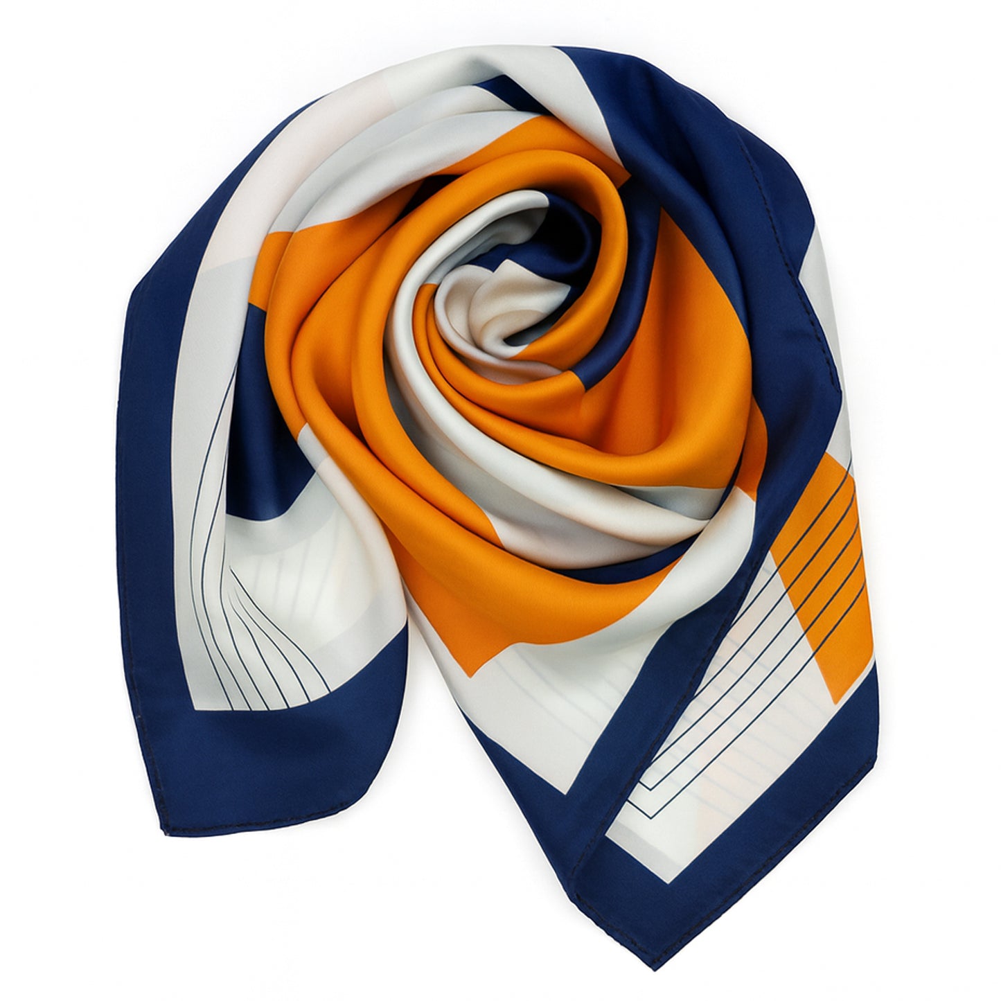 Foulard carré toucher soie Urban Vibe 70x70cm