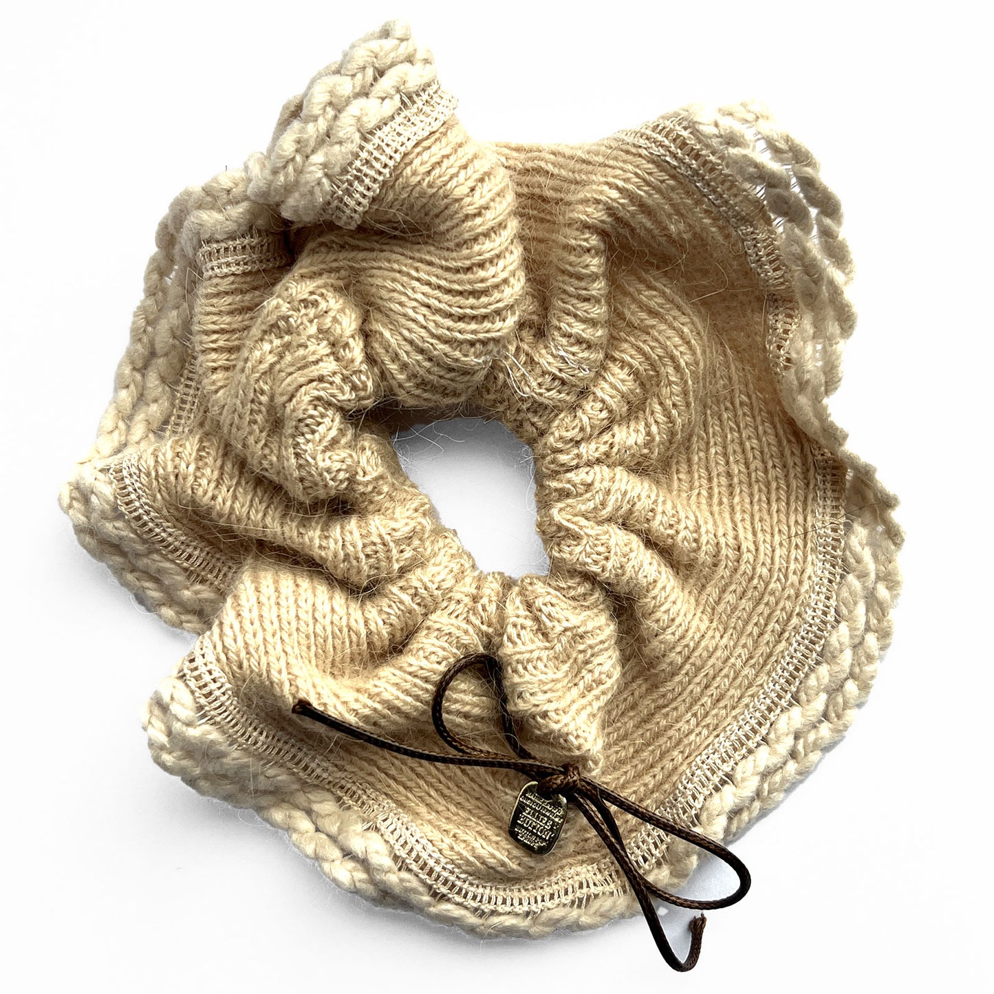 Chouchou en Maille Douce Beige - Collection Cornelia