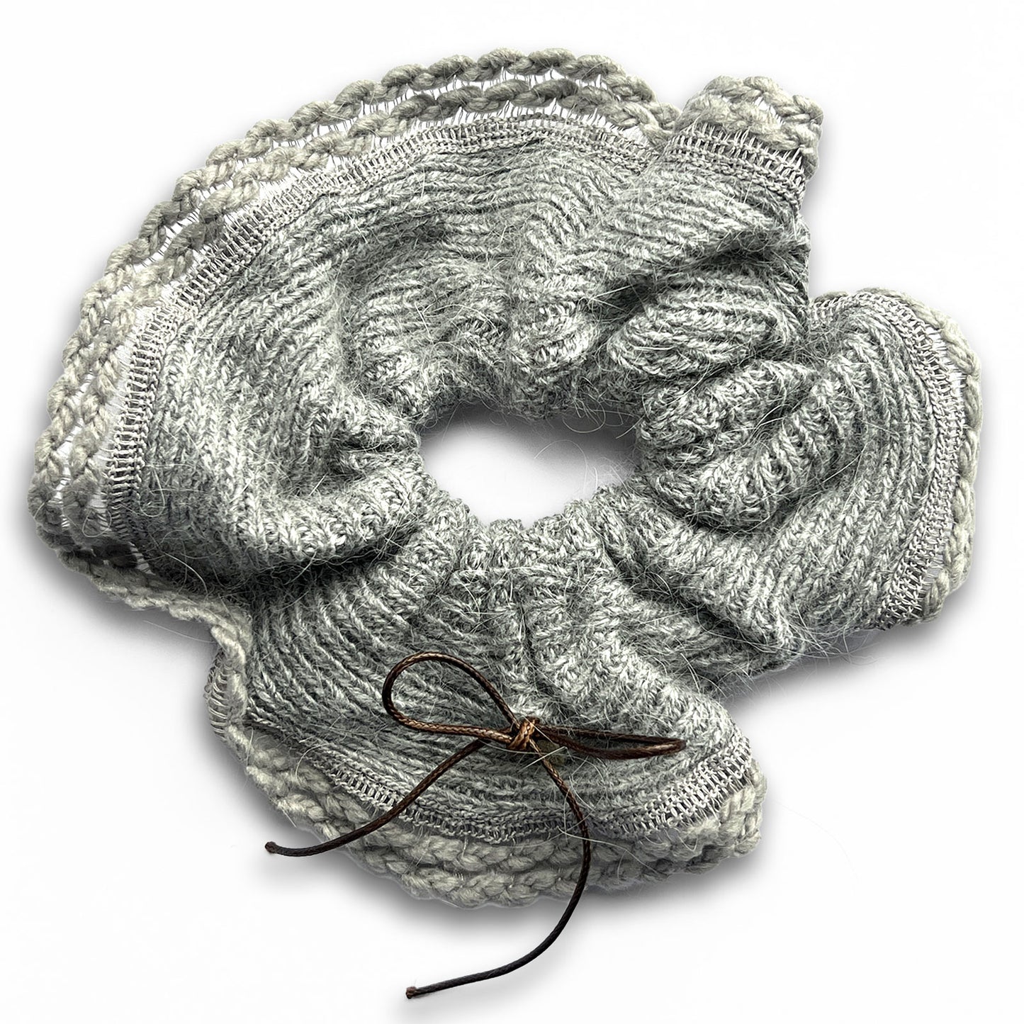 Chouchou en Maille Douce Gris - Collection Cornelia