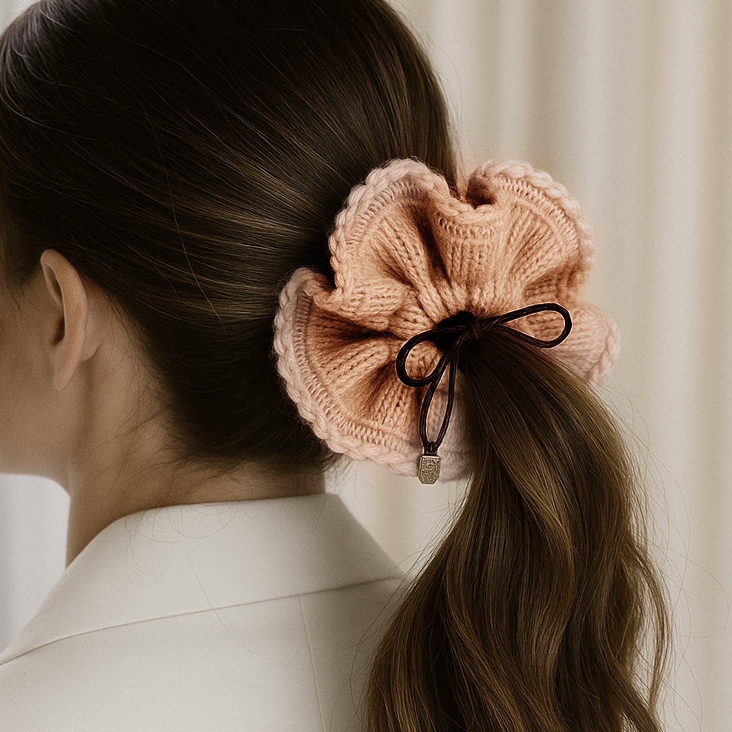 Chouchou en Maille Douce Cornelia Rose