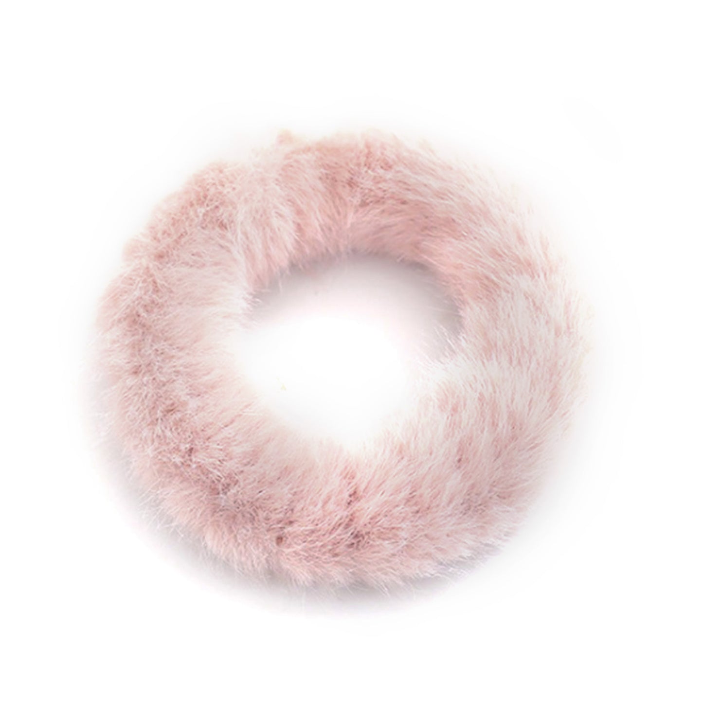 Chouchou en Fourrure Duveteuse Marcy Rose