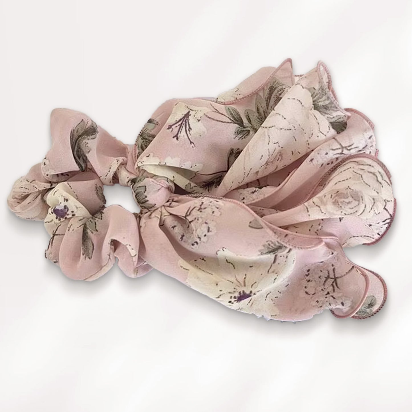 Chouchou Foulard Petunia Maxi Floral Rose