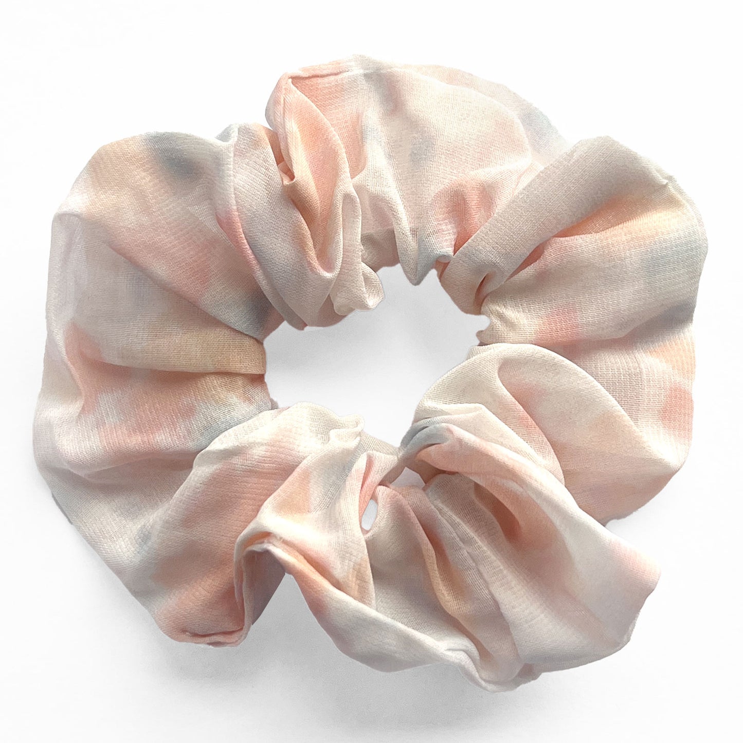 Chouchou en Aquarelle Douce Iris Aurora Rose