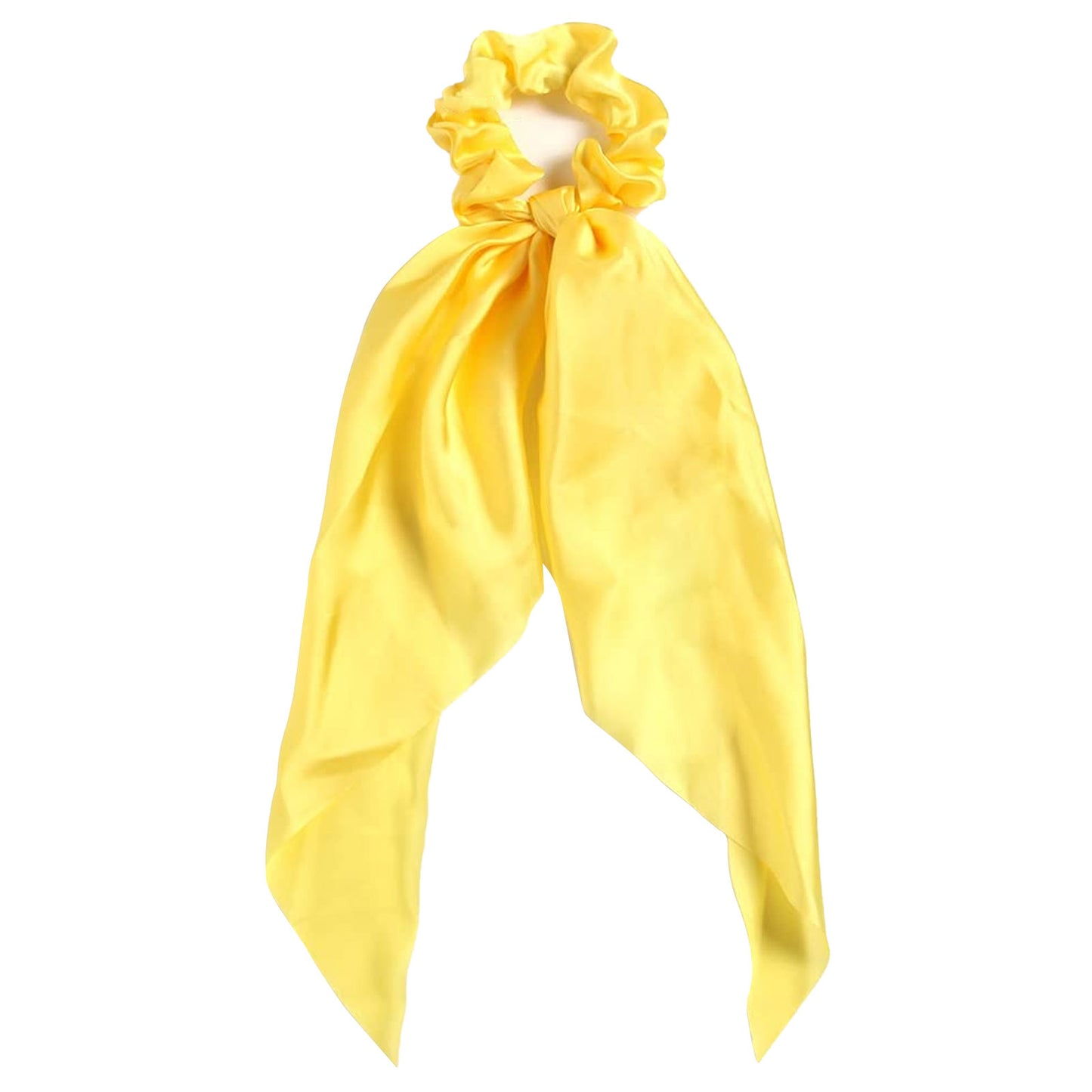 Chouchou à Double Nœud Volant Jaune - Collection Gabriella