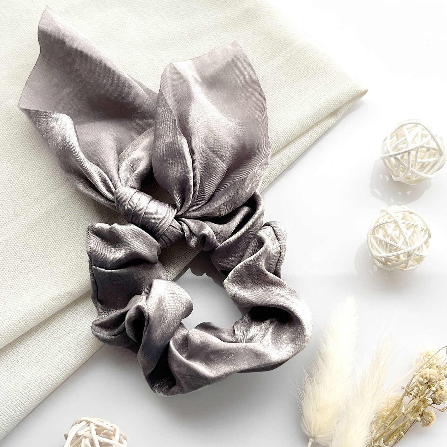 Chouchou en Satin Papillon - Collection Mariposa