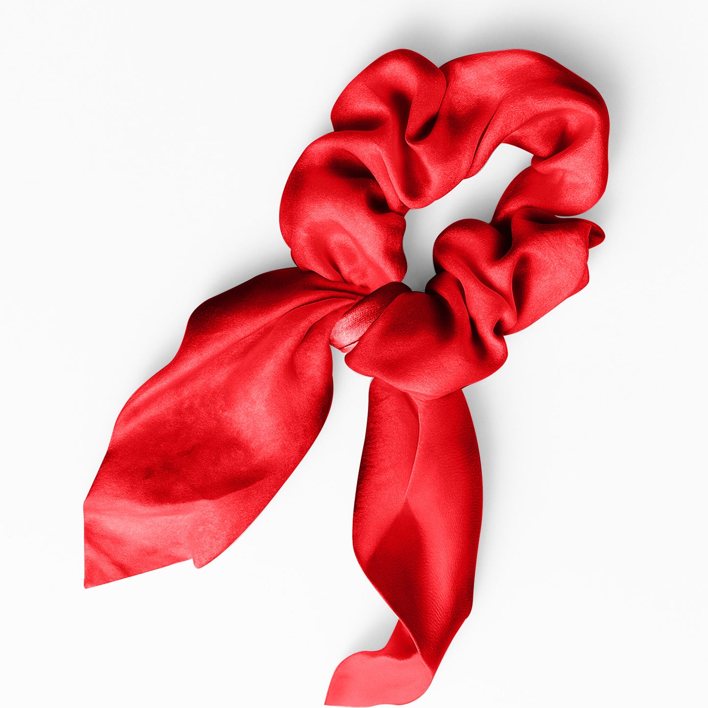 Chouchou en Satin Papillon Mariposa Rouge