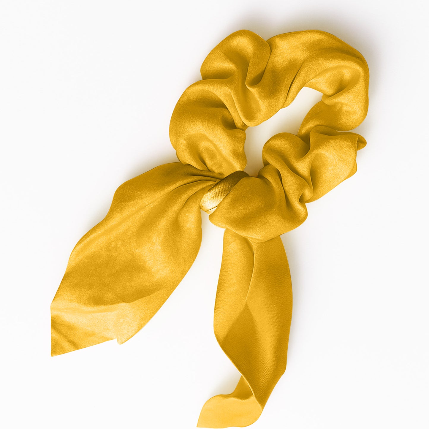 Chouchou en Satin Papillon Mariposa Jaune