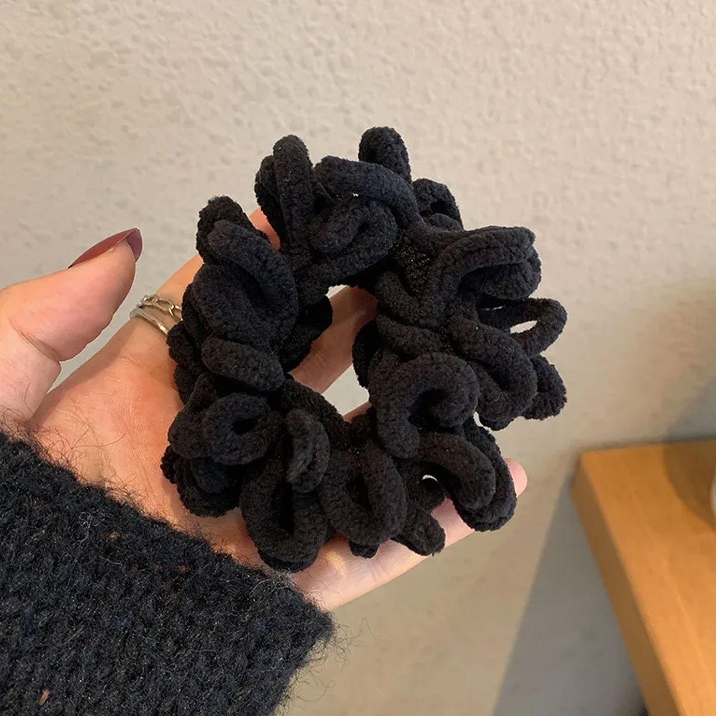 Chouchou Douillet Velours Léonie Noir