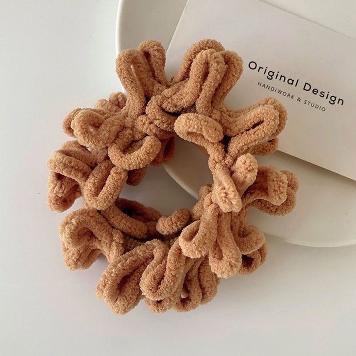 Chouchou Douillet Velours Léonie Camel