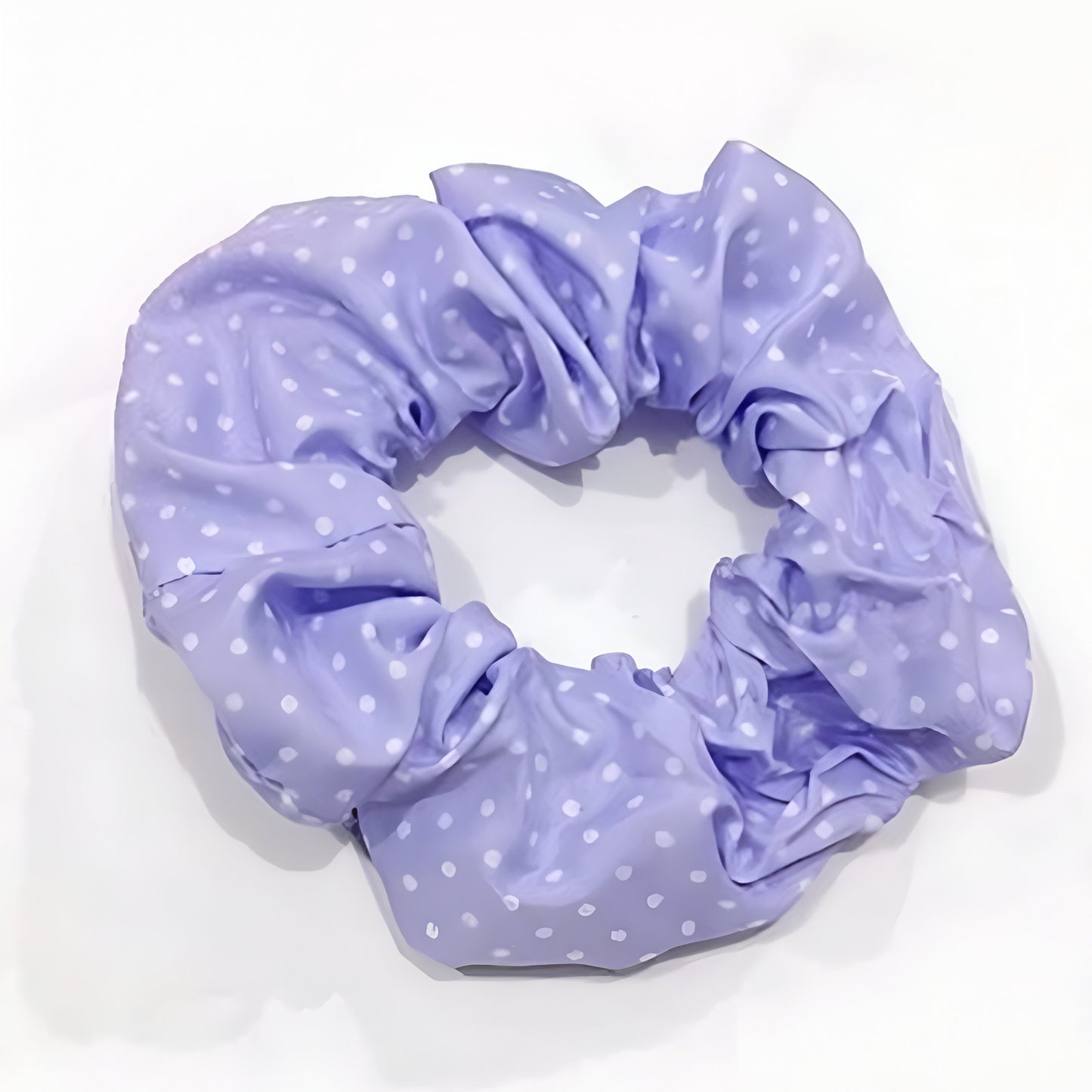 Chouchou Vintage Breezy Bloom Violet Clair à Pois