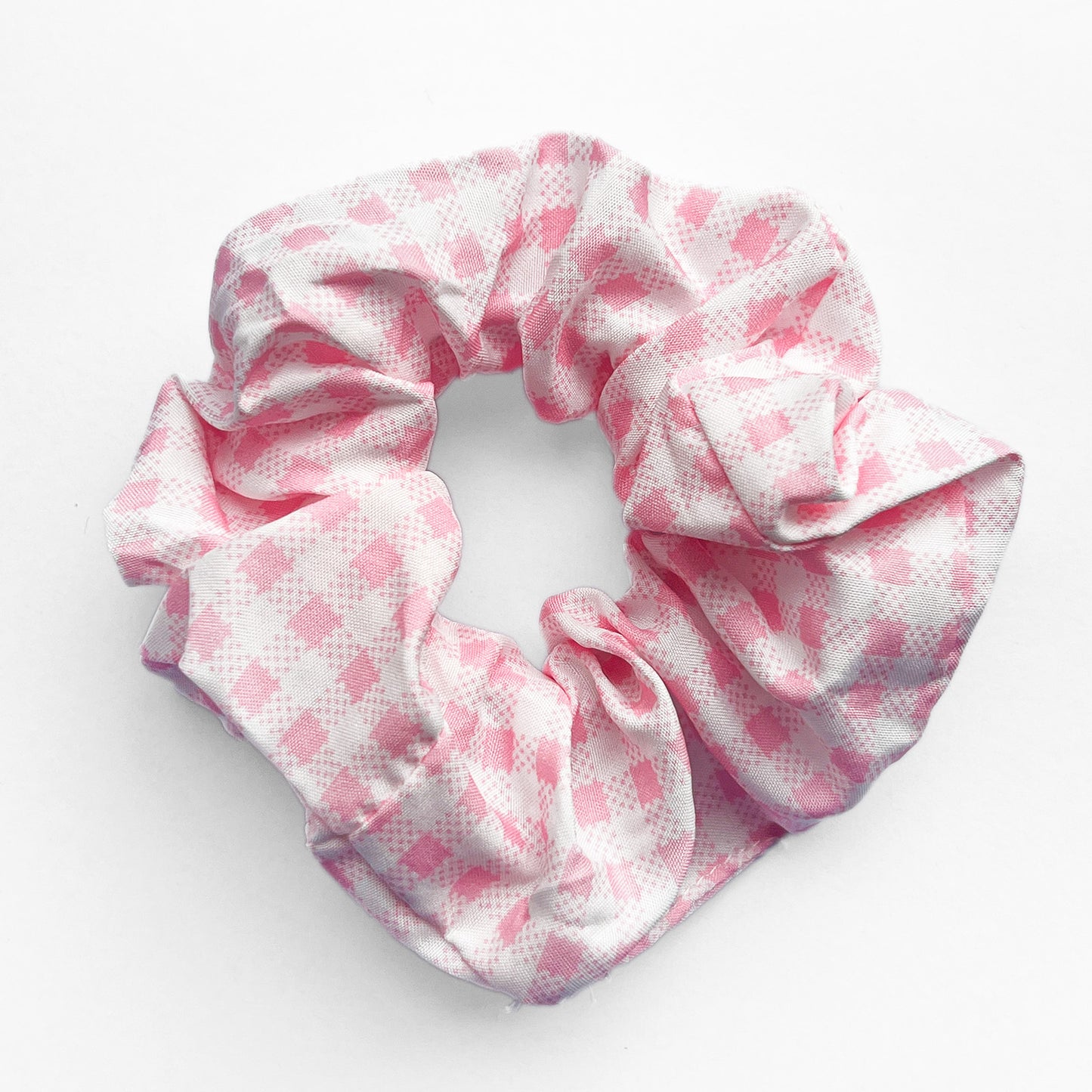 Chouchou en Coton Vichy Soft Polly Rose Clair
