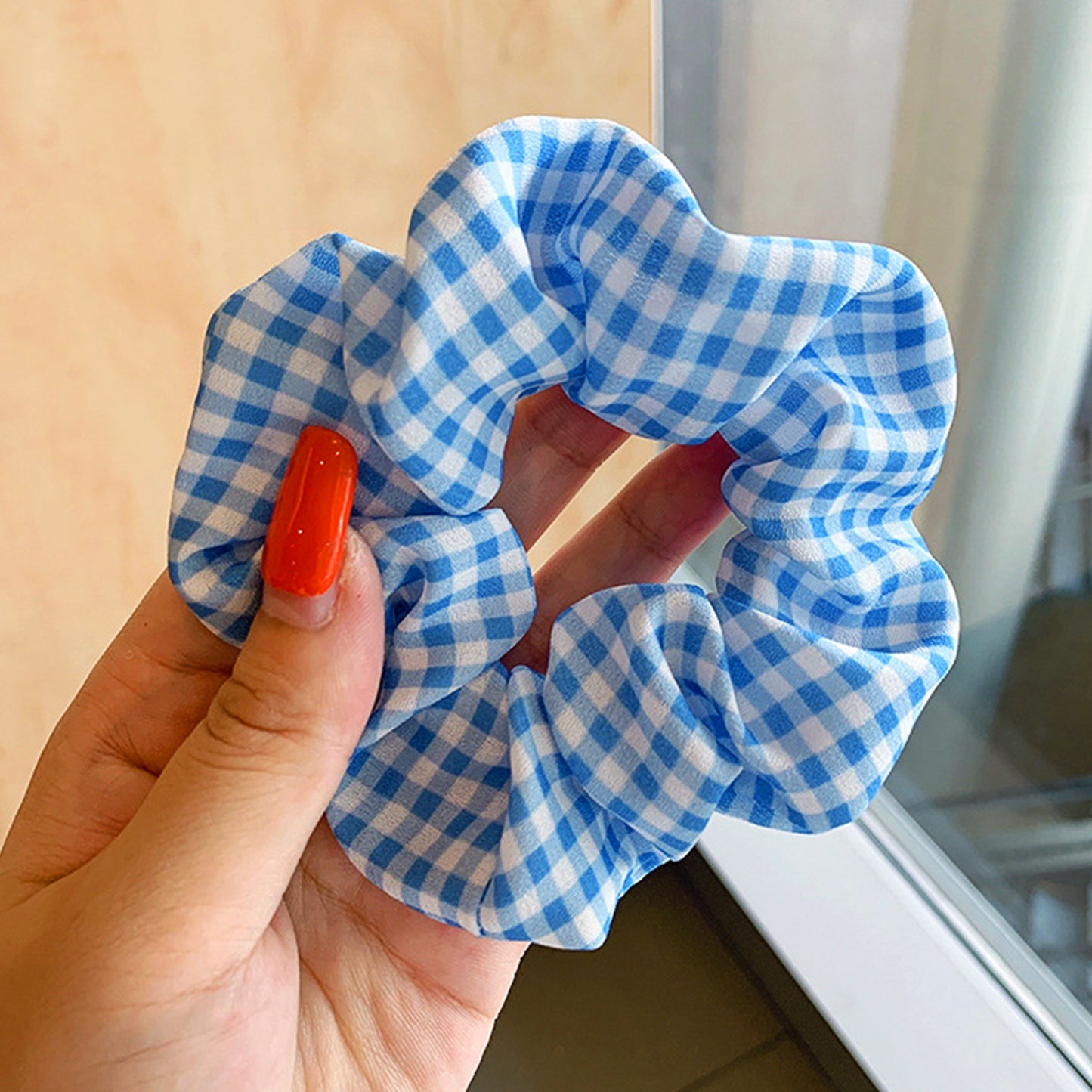 Chouchou à Carreaux Vichy Bleu