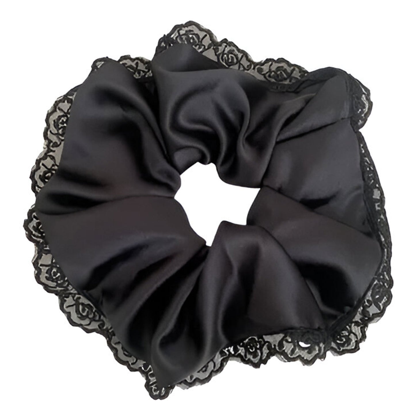 Chouchou en Satin avec Dentelle - Collection Darcy