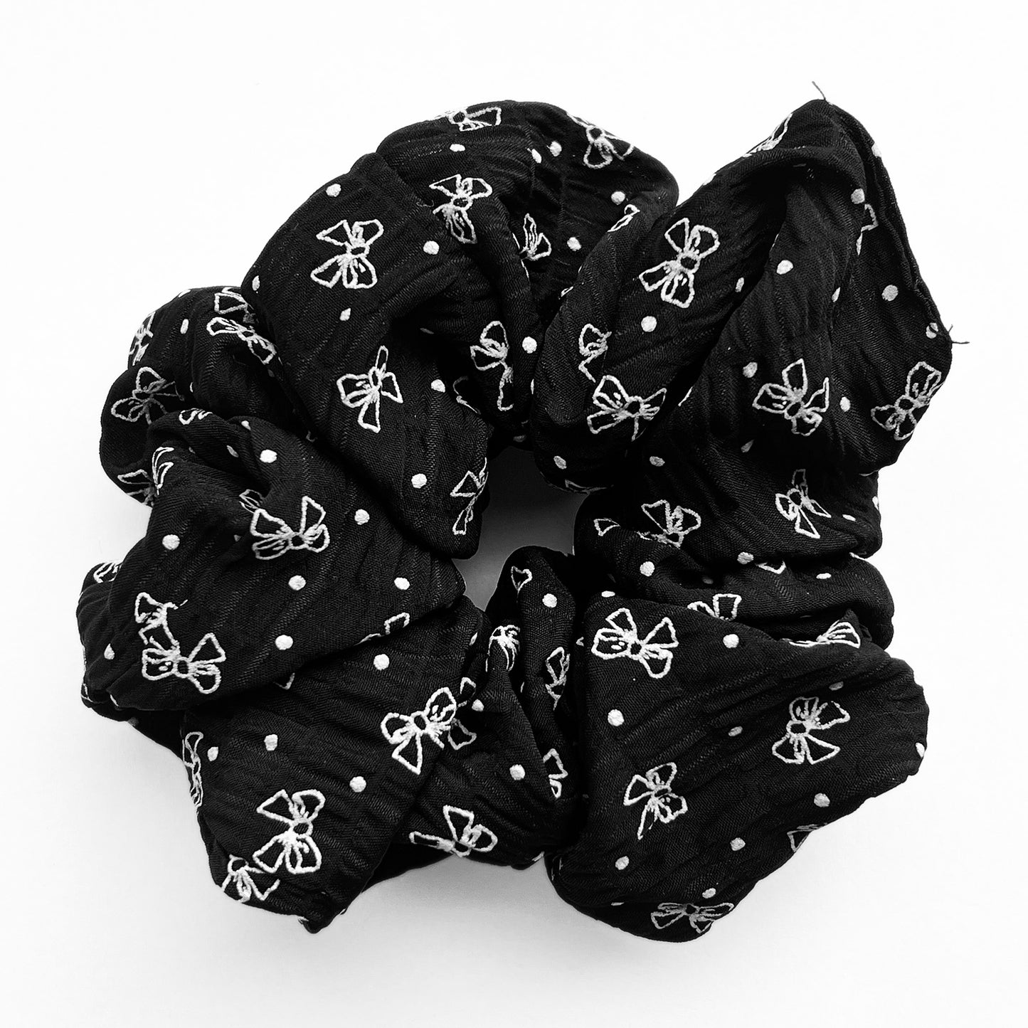 Chouchou Imprimé Nœud Papillon Marilou Noir