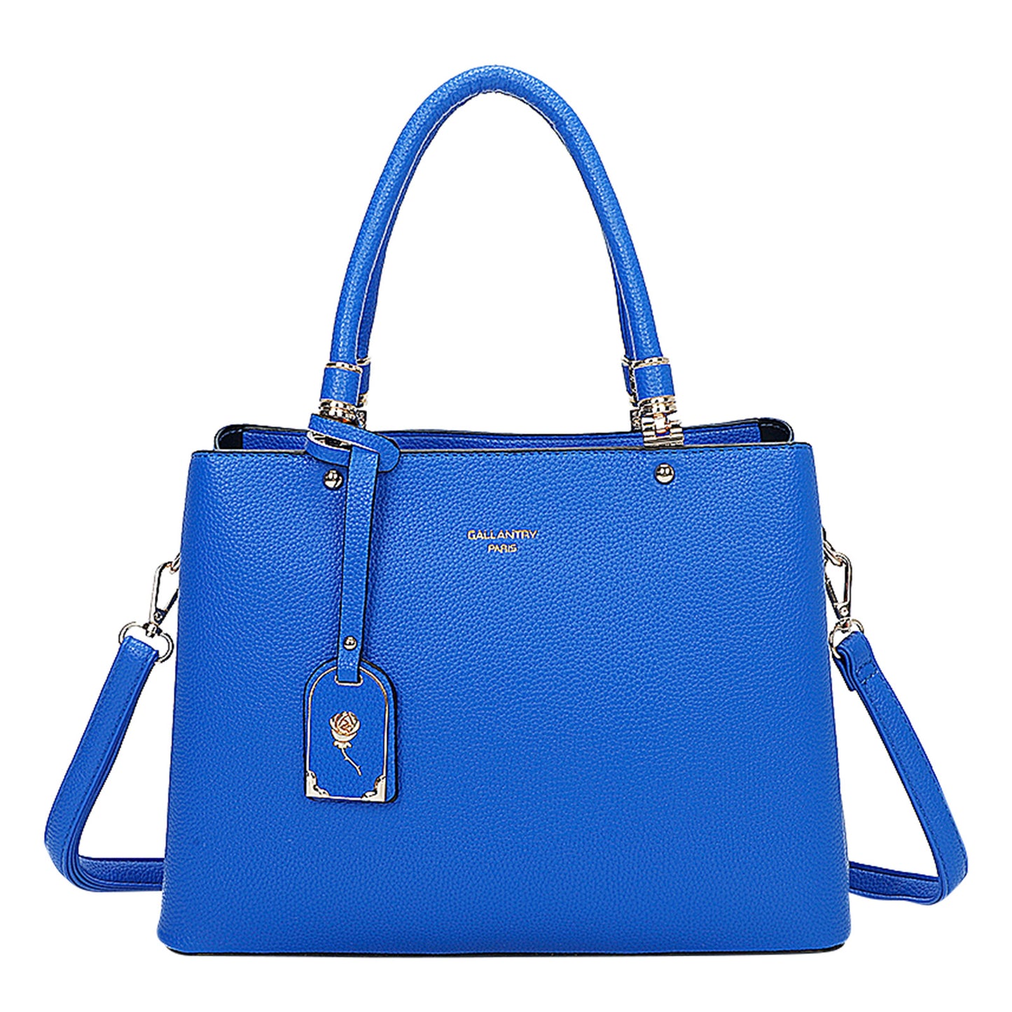 Sac à Main Cabas à Attache Florale Octavia Bleu