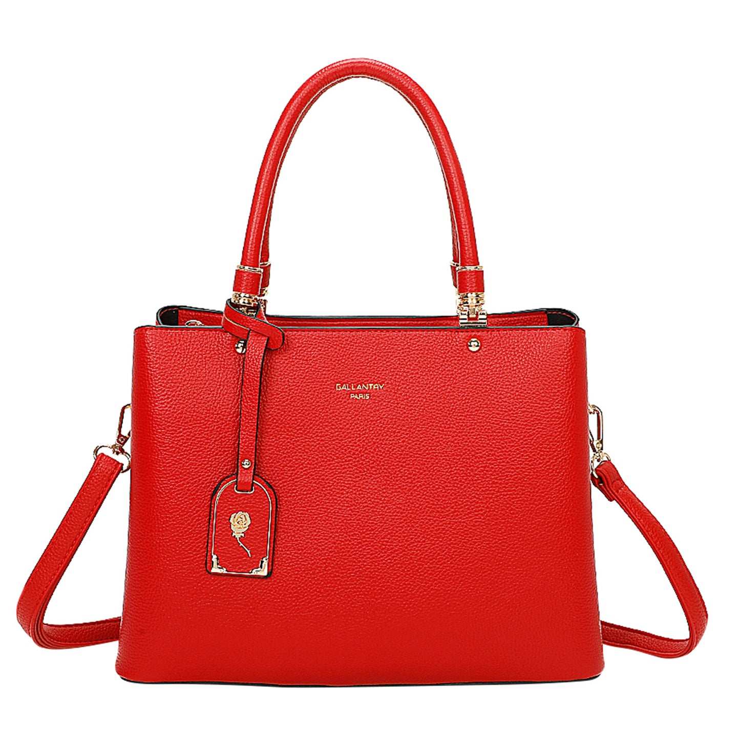 Sac à Main Cabas à Attache Florale Octavia Rouge