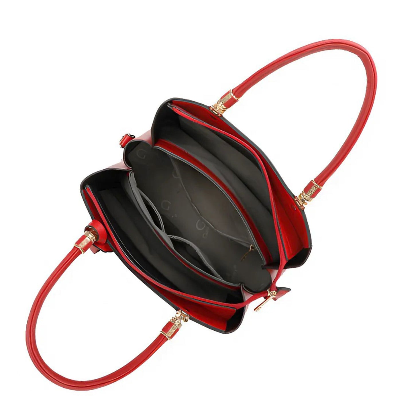 Sac à Main Cabas à Attache Florale Octavia Rouge