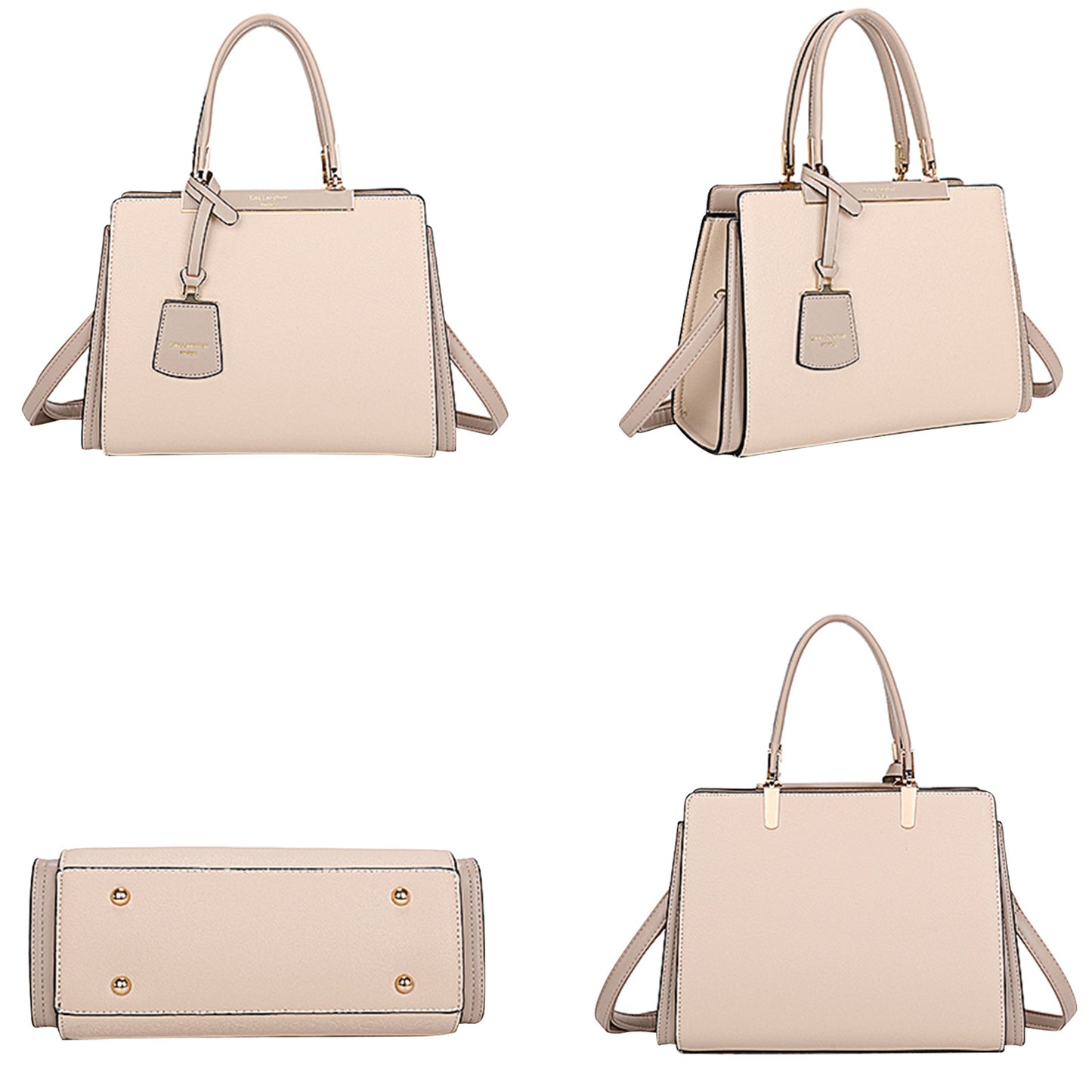 Sac à Main Rectangulaire à Bandoulière Whitney Beige