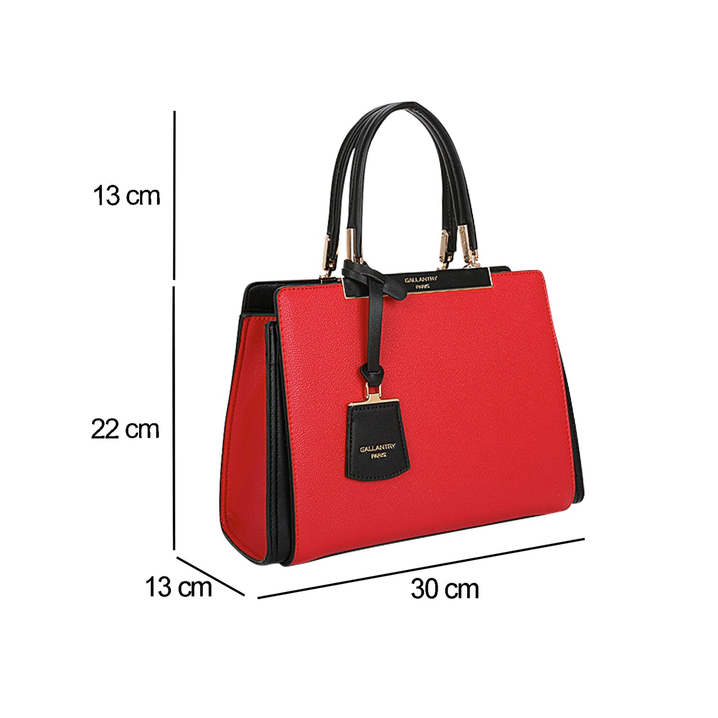 Sac à Main Rectangulaire à Bandoulière Whitney Rouge