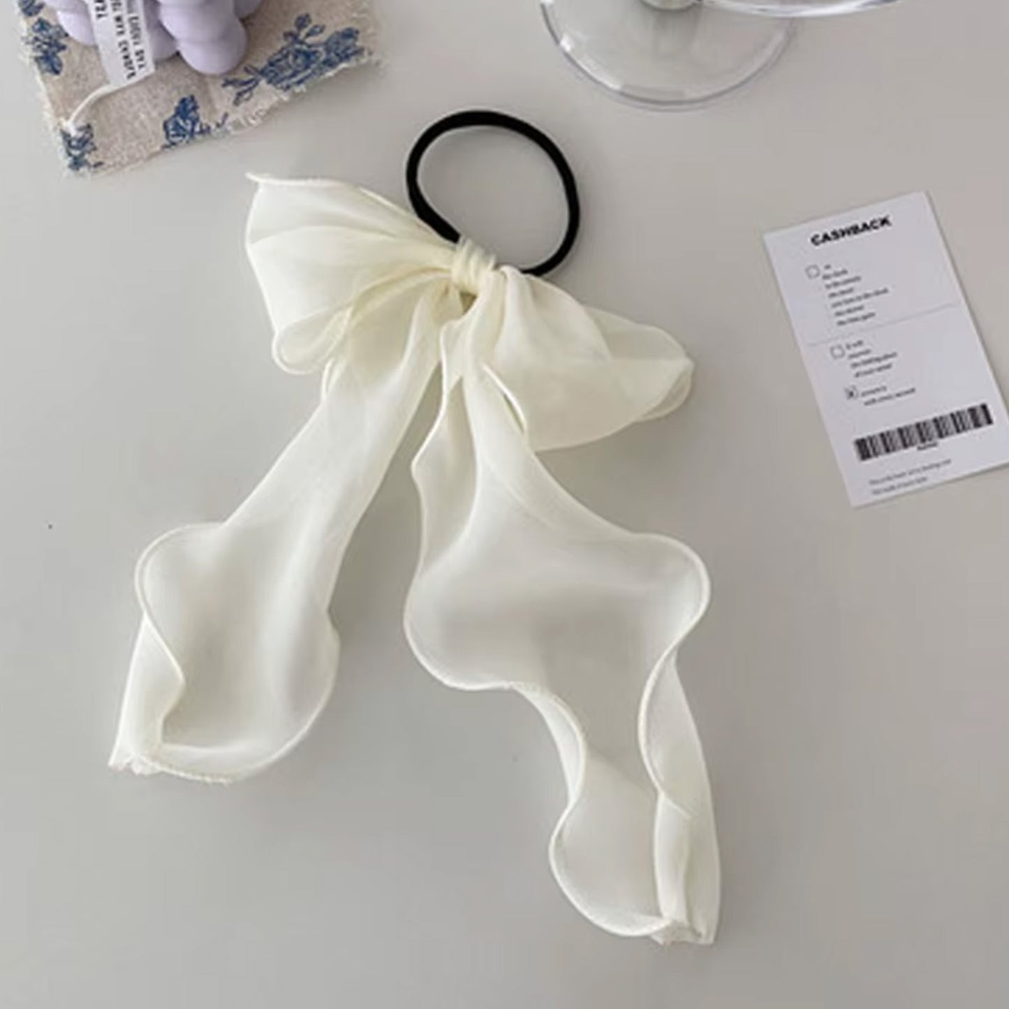 Élastique à Nœud Long Translucide