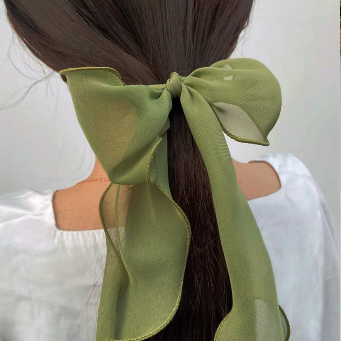 Élastique Casual Ashleen à Nœud Long Vert