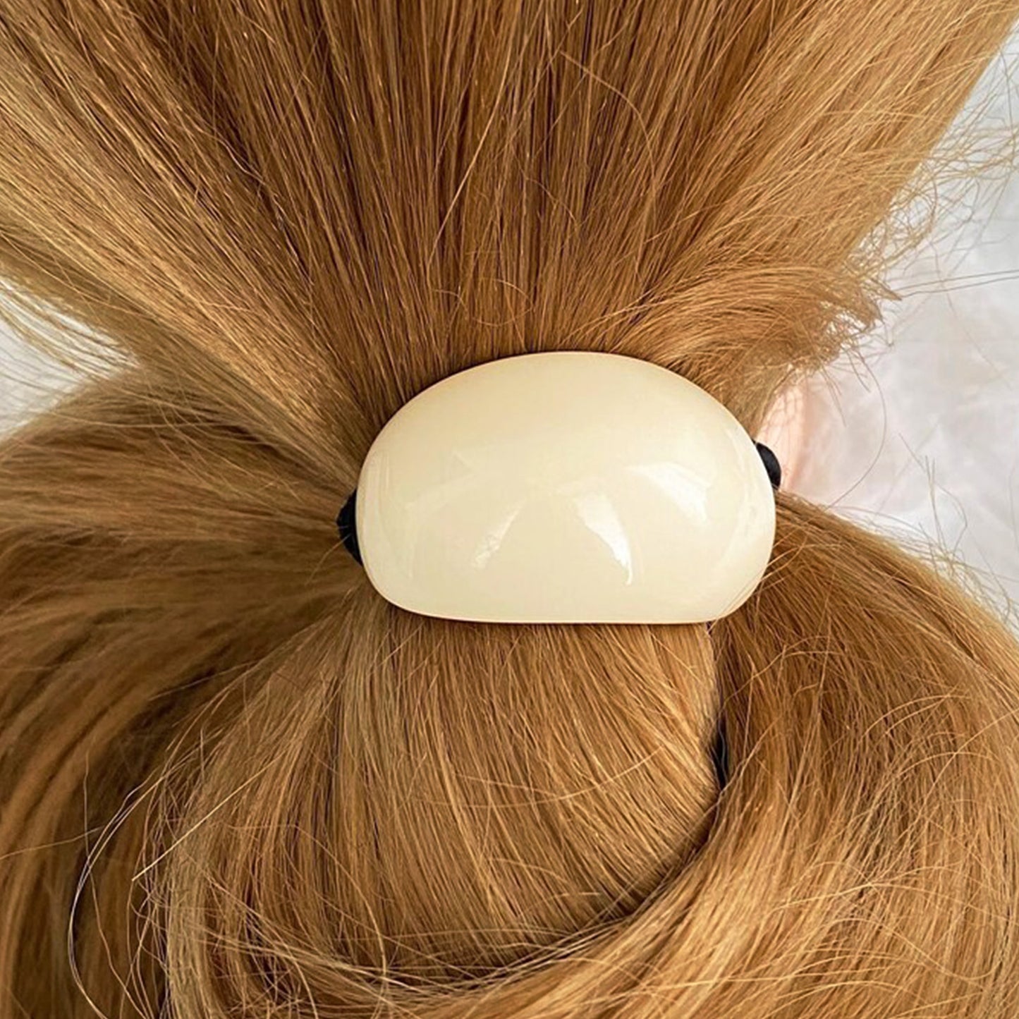 Élastique avec Perle Effet Bois