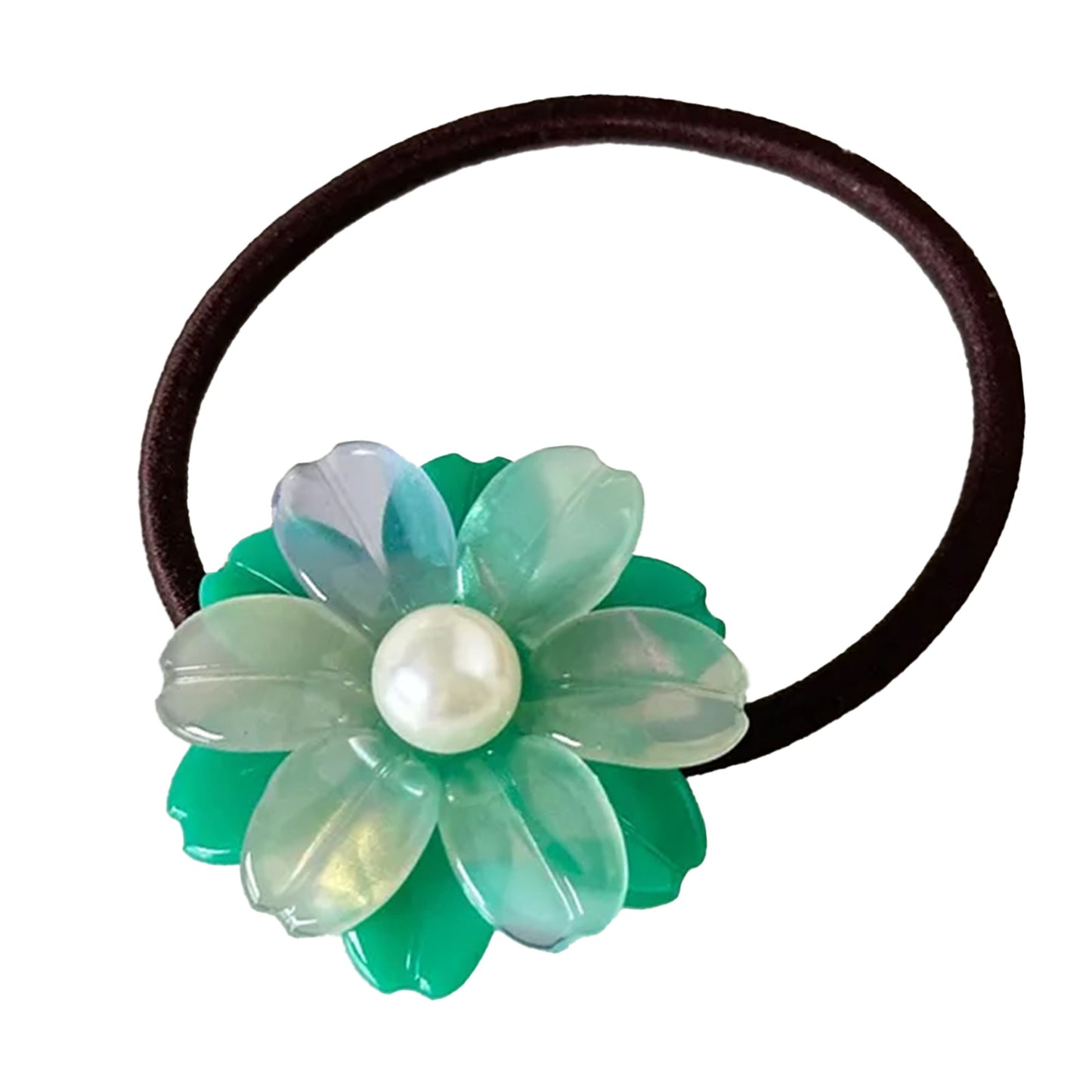 Élastique Casual Liza à Fleur Cristalline Vert