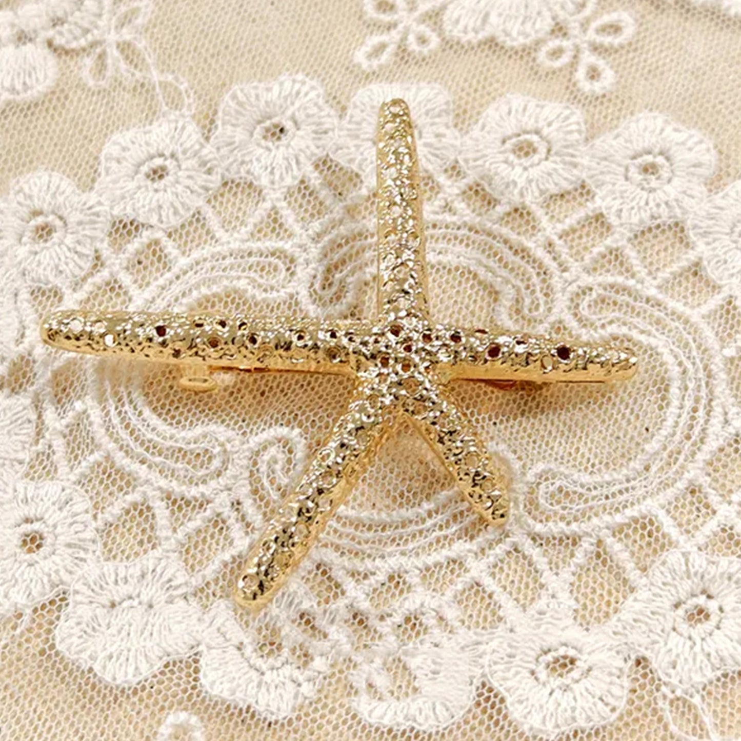 Barrette Texturée Étoile de Mer