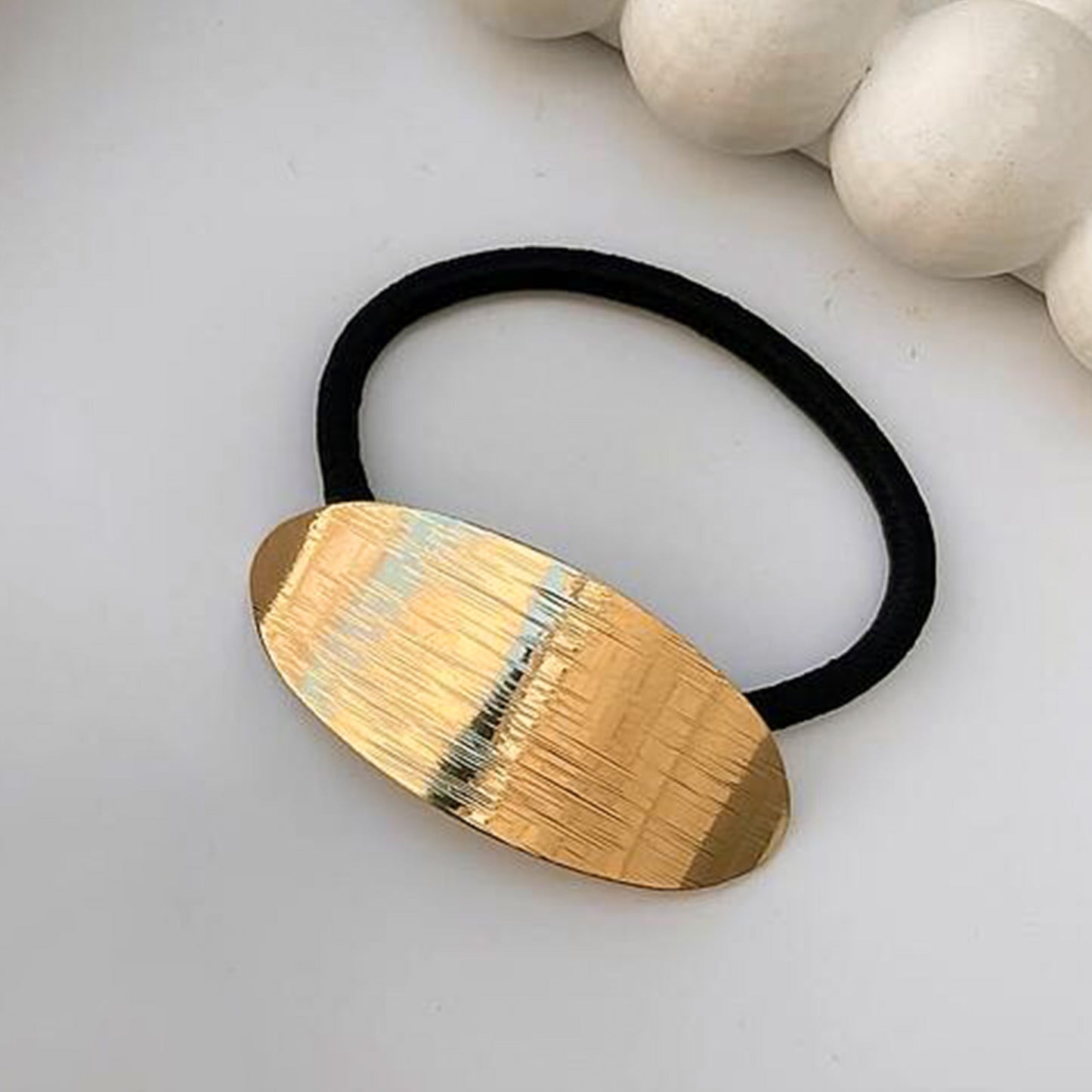 Élastique Casual Esra Ellipse Brossé Doré