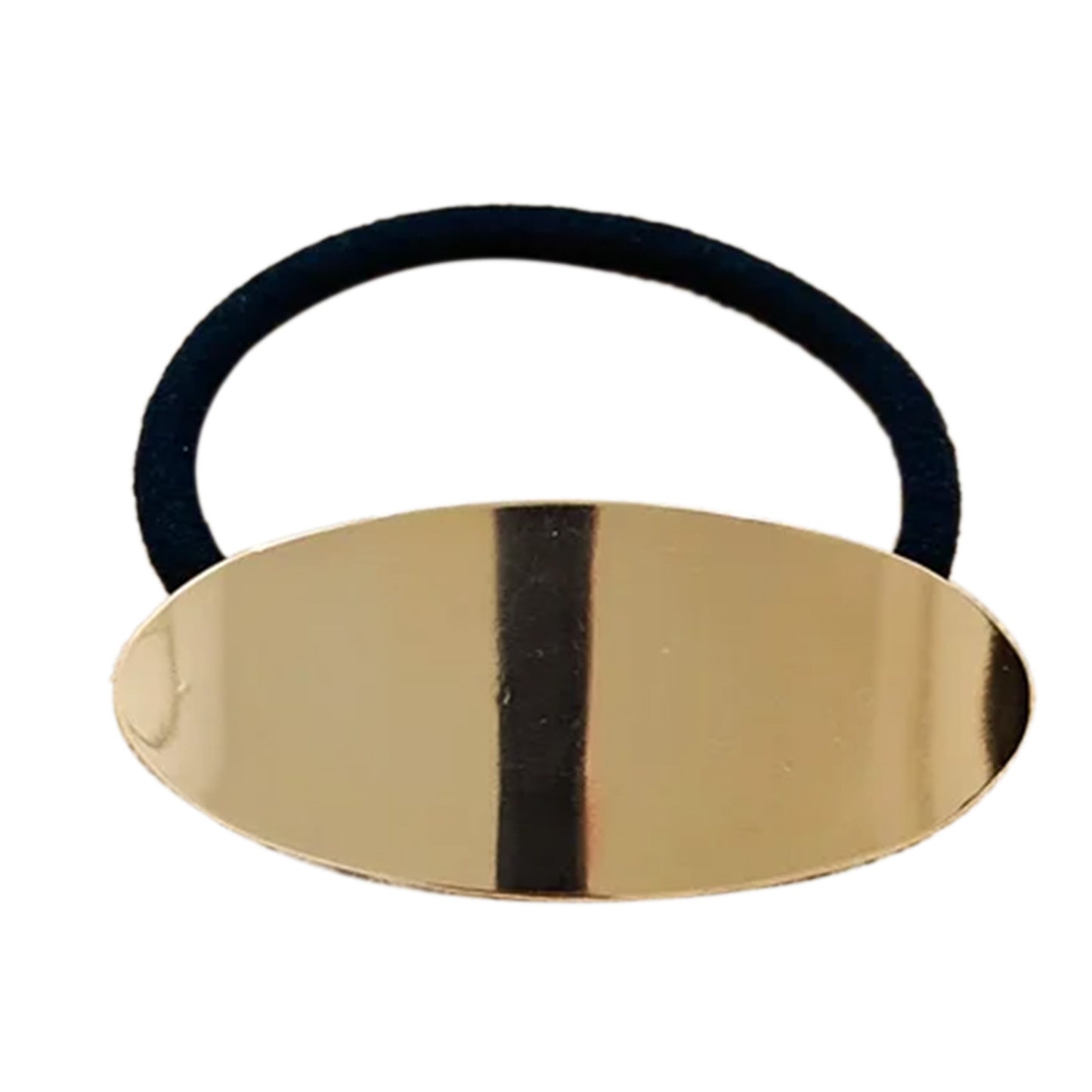 Élastique Casual pour Cheveux à Manchon Galet Polissé Harmonieux Doré