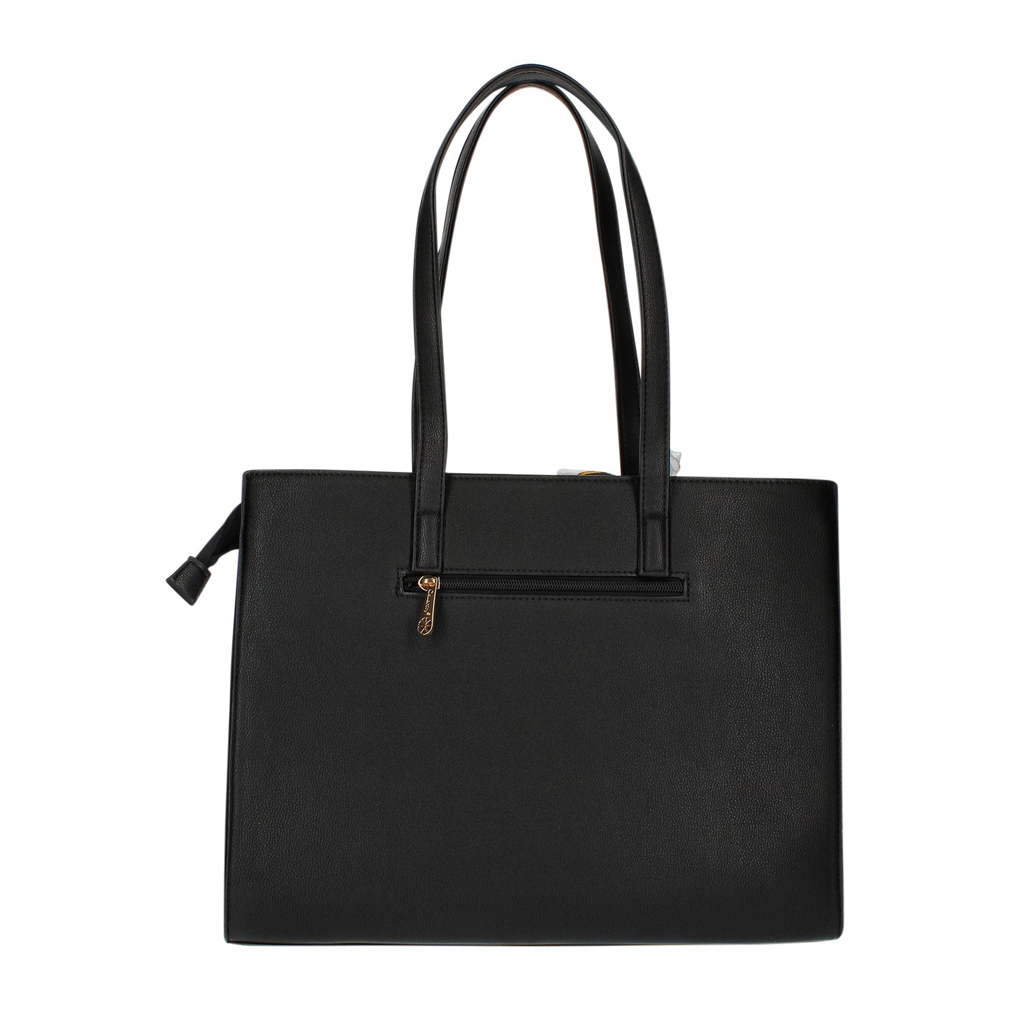 Sac Cabas en Similicuir à Foulard Inès Noir