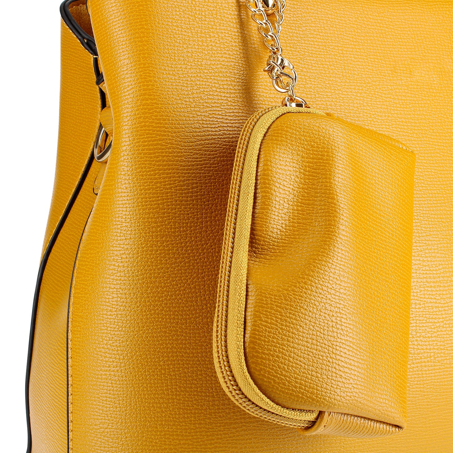 Sac à Main avec Mini-Portefeuille Laurie Jaune