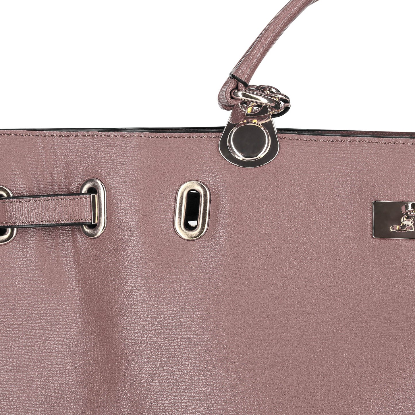 Sac Cabas en Similicuir Grainé à Bandoulière Renée Rose
