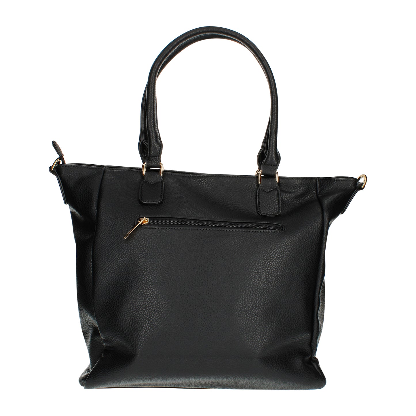 Sac à Main Cabas en Similicuir à Bandoulière Catharine Noir