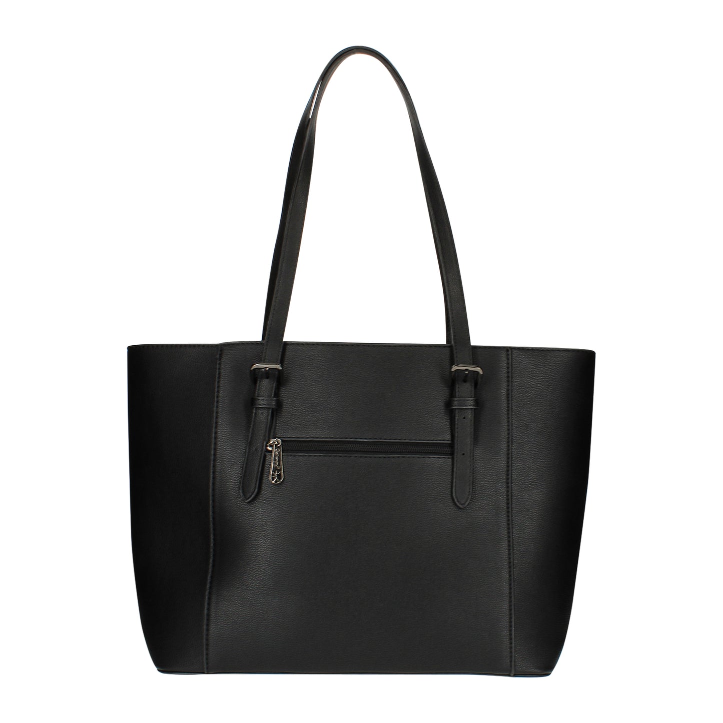 Sac Cabas en Similicuir à Boucle Chromée Azzura Noir