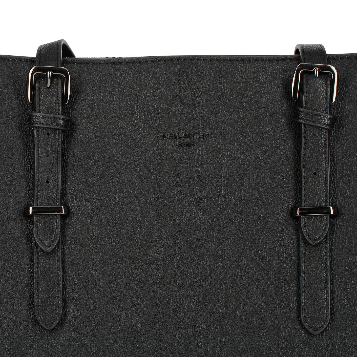 Sac Cabas en Similicuir à Boucle Chromée Azzura Noir