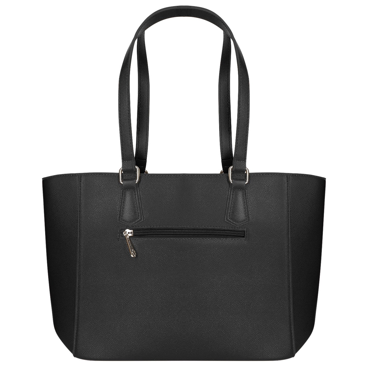 Sac Cabas en Similicuir à Poche Zippée Himalda Noir