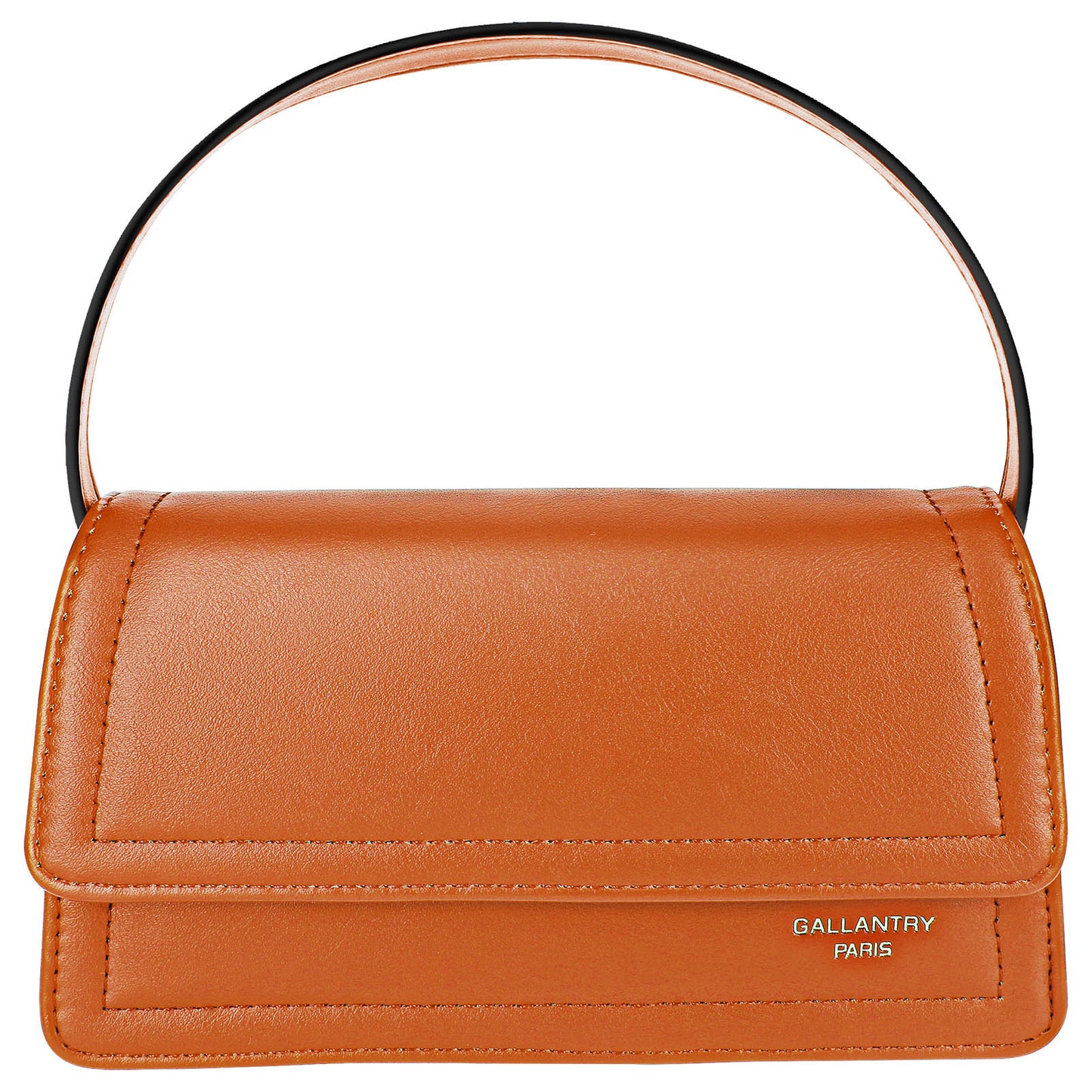 Sac Top-Handle en Similicuir à Bandoulière Chelsea Marron