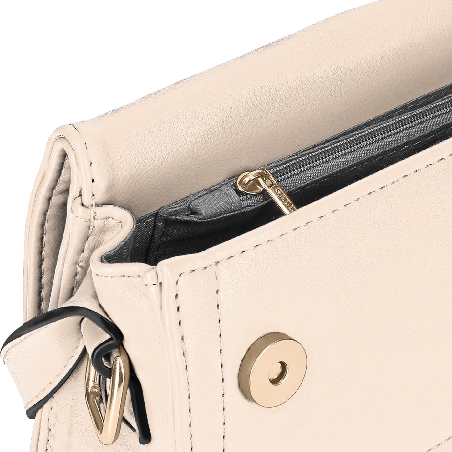 Sac Top-Handle en Similicuir à Bandoulière Chelsea Blanc