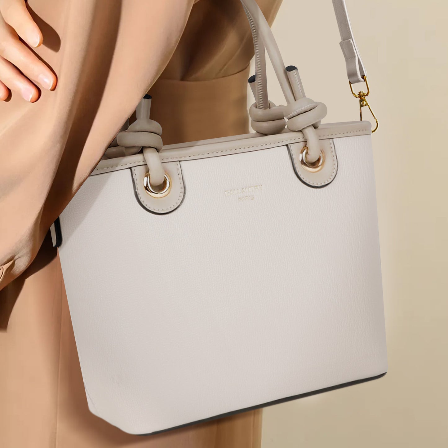 Sac Fourre-Tout Élégant à Bandoulière La Flottée Taupe