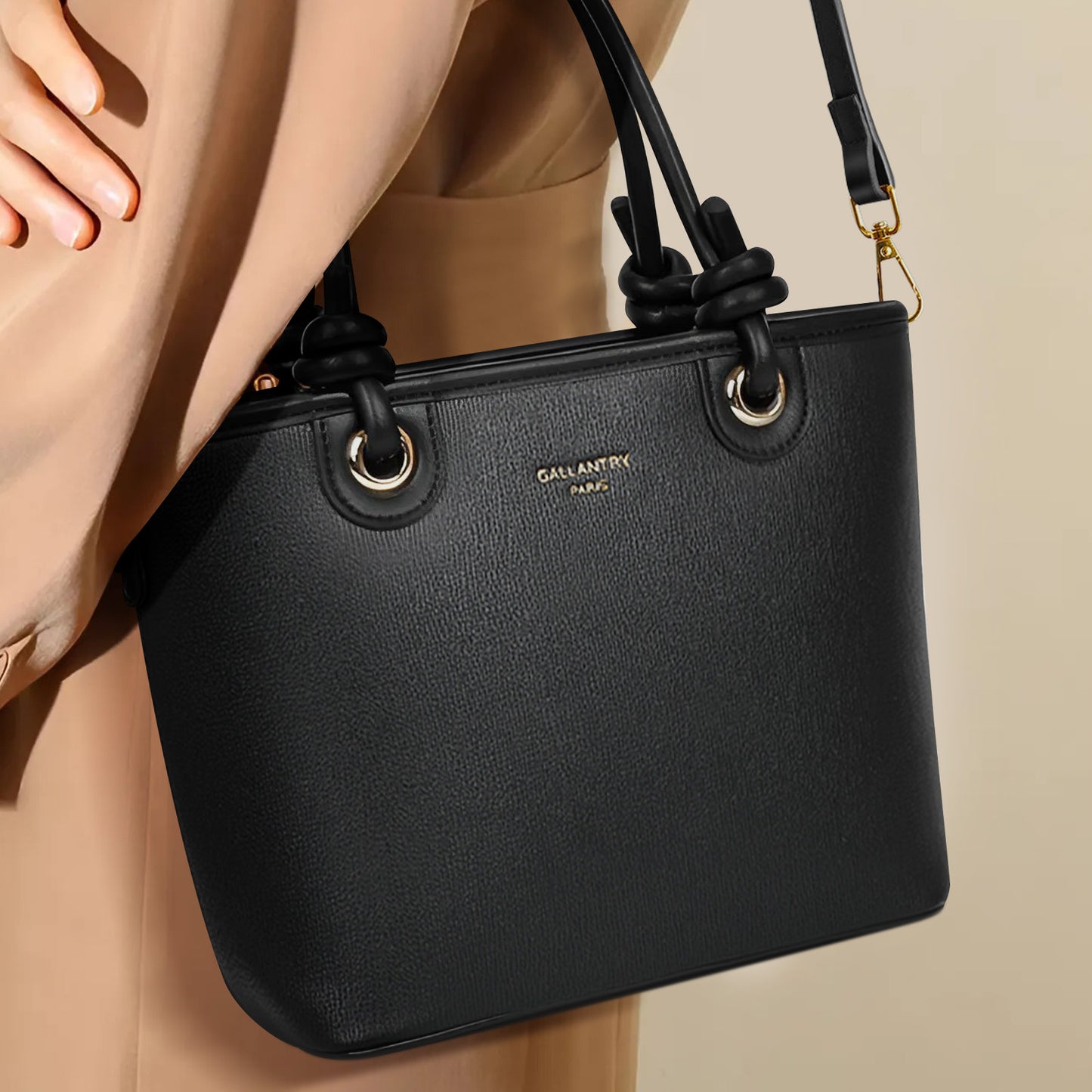 Sac Fourre-Tout Élégant à Bandoulière La Flottée Noir
