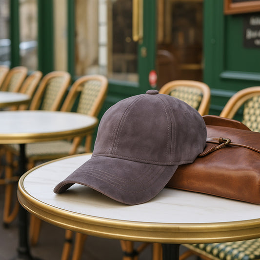 Casquette Femme Skyline Effet Daim Taupe