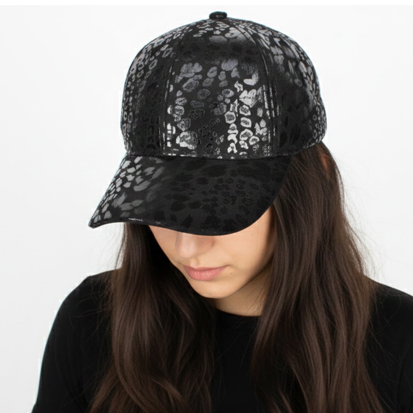 Casquette Femme Leo Spirit Shiny Noir