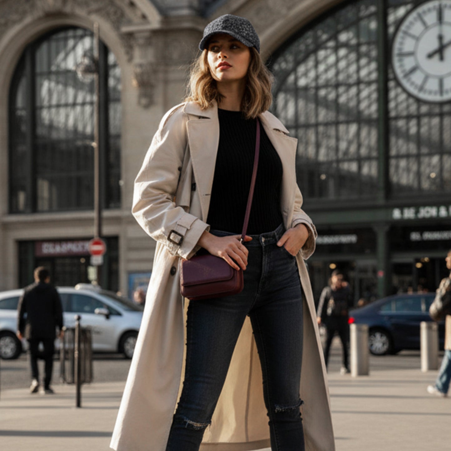 Casquette Femme Leo Spirit Shiny Noir