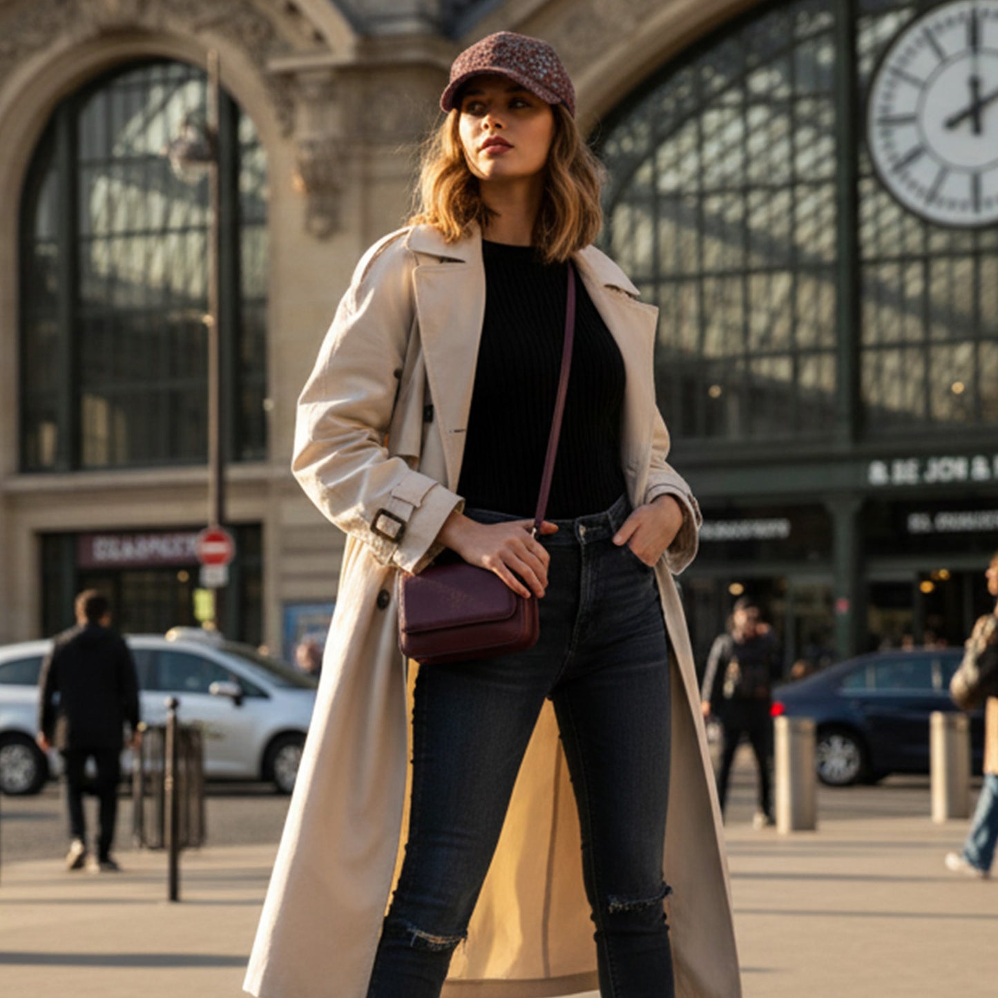 Casquette Femme Leo Spirit Shiny Marron