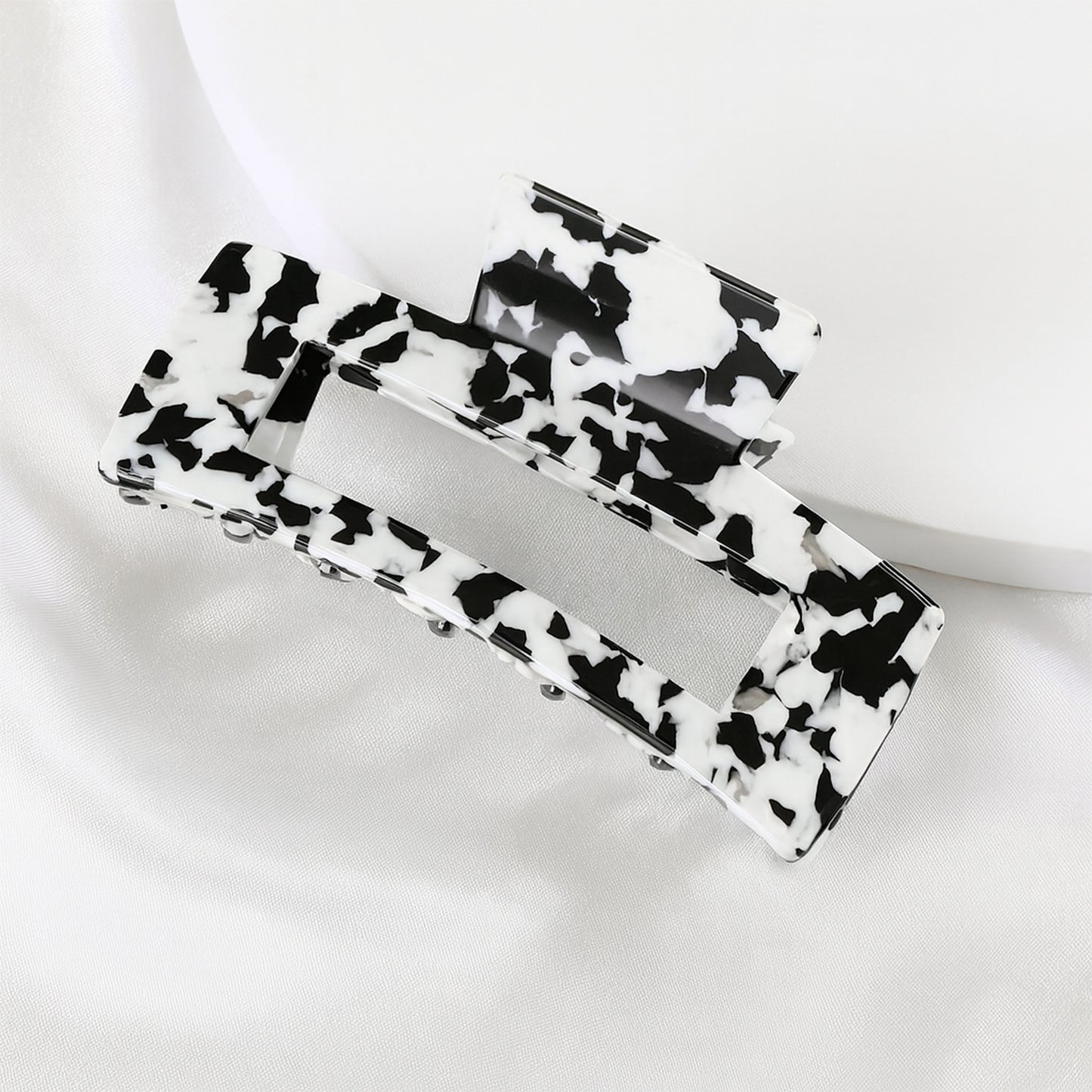 Pince Crabe Marbré Black and White Mineral