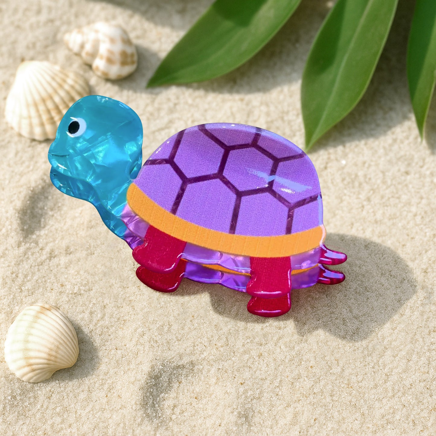 Pince Cheveux Tropicool Rainbow Turtle